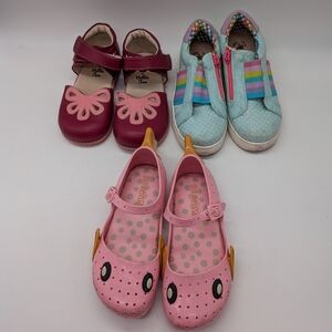 Bundle of little girl shoes size 12